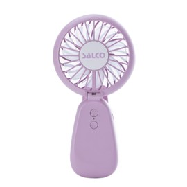 Salco Mini Fan, Pink, Foldable, Charging via USB, LED Colour Changer, 2 Speeds, Diameter 8 cm - Ideal for on the Go