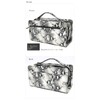 Berkut Double Zipper, Second Bag, Clutch Bag, Handbag, Formal, python