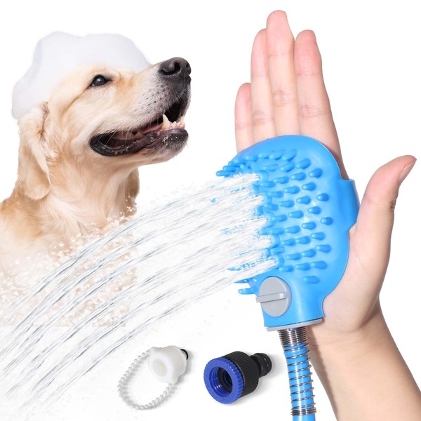 Fogatti Dog Shower Hose Attachment Grooming Sprayer with 7.2 FT