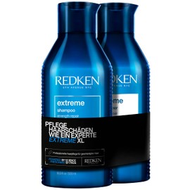 Redken XL Care Set for Brittle and Damaged Hair, Anti Hair Breakage, with Interlock Protein Network, Extreme Shampoo 500 ml & Conditioner 500 ml