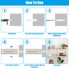 SHUESS 8 Shelf Brackets Invisible Wall Shelf Bracket 12 x
