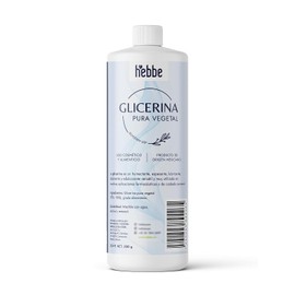 Hebbe Glicerina Vegetal Pura 500 g | Humectante Calmante | Para Piel Sensible | Refuerza Barrera Cutánea | Uso Cosmético y Alimenticio