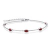 CDE Birthstone Bracelet for Women 925 Sterling Silver Charm Link