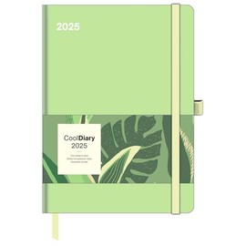 N NEUMANNVERLAGE - Matcha 2025 Cool Diary 16 x 22 cm, Weekly Calendar with Sleeve and Ribbon Bookmark, Pocket for Business Card, Annual and ... and International Calendar: Cool Diary