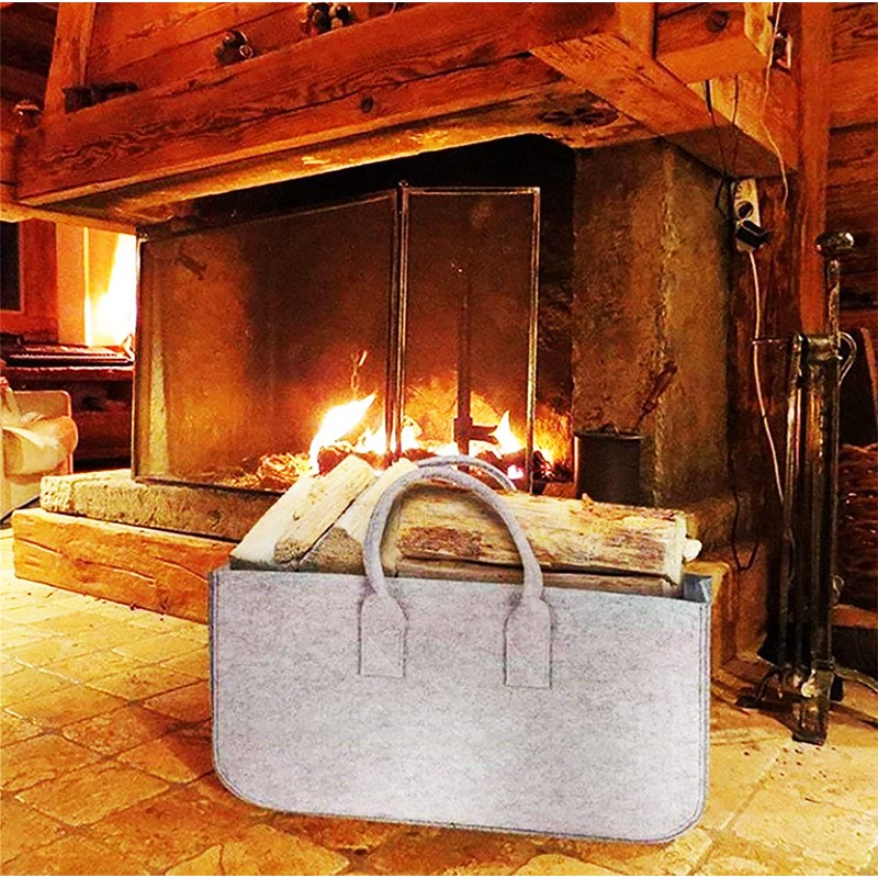 PARK SEVENTEEN Tote Bag, Firewood Case, Log Carrier, Storage Bag,