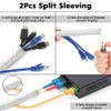 Comprehensive White Cable Management Organizer Kit