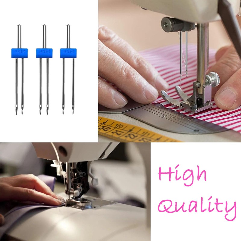 3 Size Sewing Machine Twin Needles Double Twin Stretch Needles