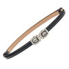 JK Home Adjustable Buckle Slim Waist Belt Skinny Leather Thin