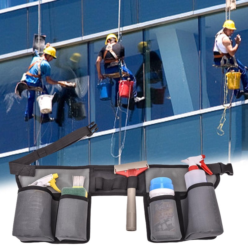 Cleaning Tool Belt, Adjustable Cleaning Bottle Holster Belt, Window Cleaning