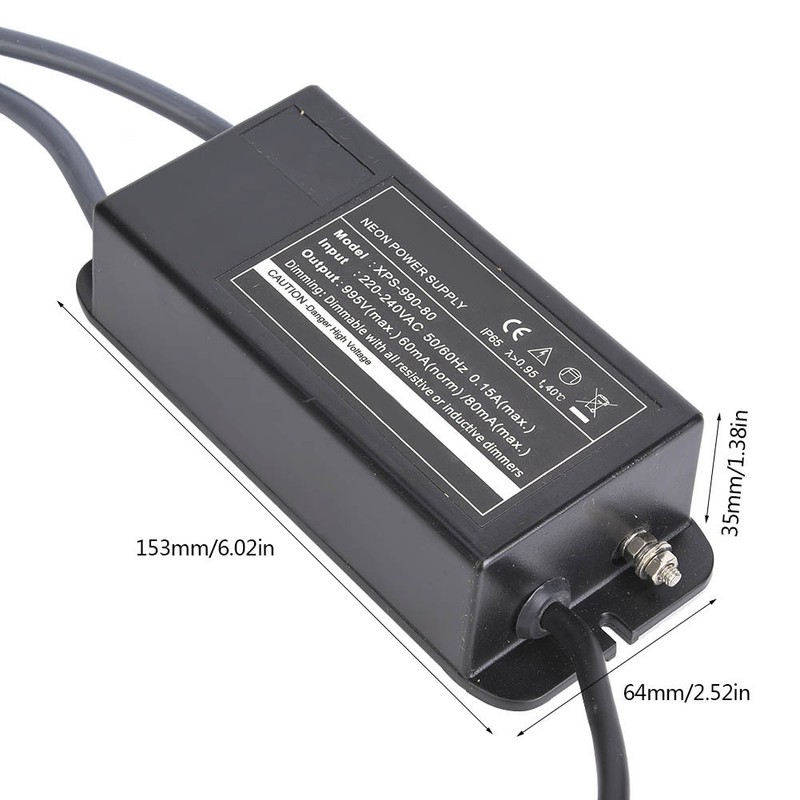 XPS-990-80 Neon Light Electronic Transformer Neon Sign Power Supply 0.9KV