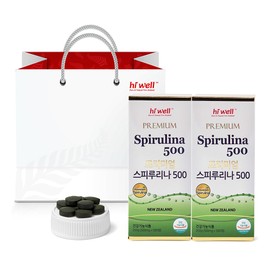 hiwel Hi Well Hawaiian Spirulina helps with skin health and antioxidants, 500 tablets, 2 units / 하이웰 하와이안 스피루리나 피부건강 항산화에 도움 500정, 2개