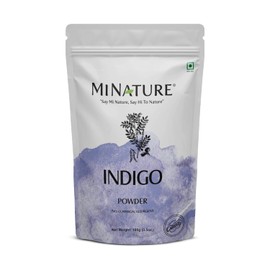 mi nature Indigo Powder -INDIGOFERA TINCTORIA,(100% NATURAL, ORGANICALLY GROWN) 1/2 LB (227 grams) RESEALABLE BAG