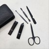 6-Piece Leather Cover Nail Clipper Set 2ea