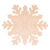 YöL Set Of 6 Gold Snowflake Placemats PVC Christmas Table