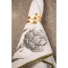 MERROWED Edge Dinner Napkins S/4 Artichoke