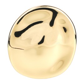 Geometric Metal Brooch Pin, Irregular Large Round Vintage Brooches for Women Men Stylish Lapel Pin Coat Evening Dress Jewelry for Lady Wedding Birthday Party (Gold)