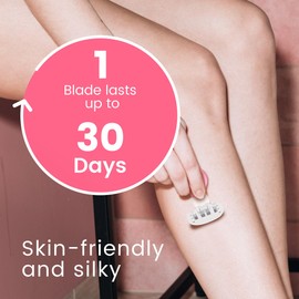 Travel Razors for Women Include 1 Handle and 5 Replaceable blades, Portable 5-Blade Womens Razors for Shaving with Case (Pink)