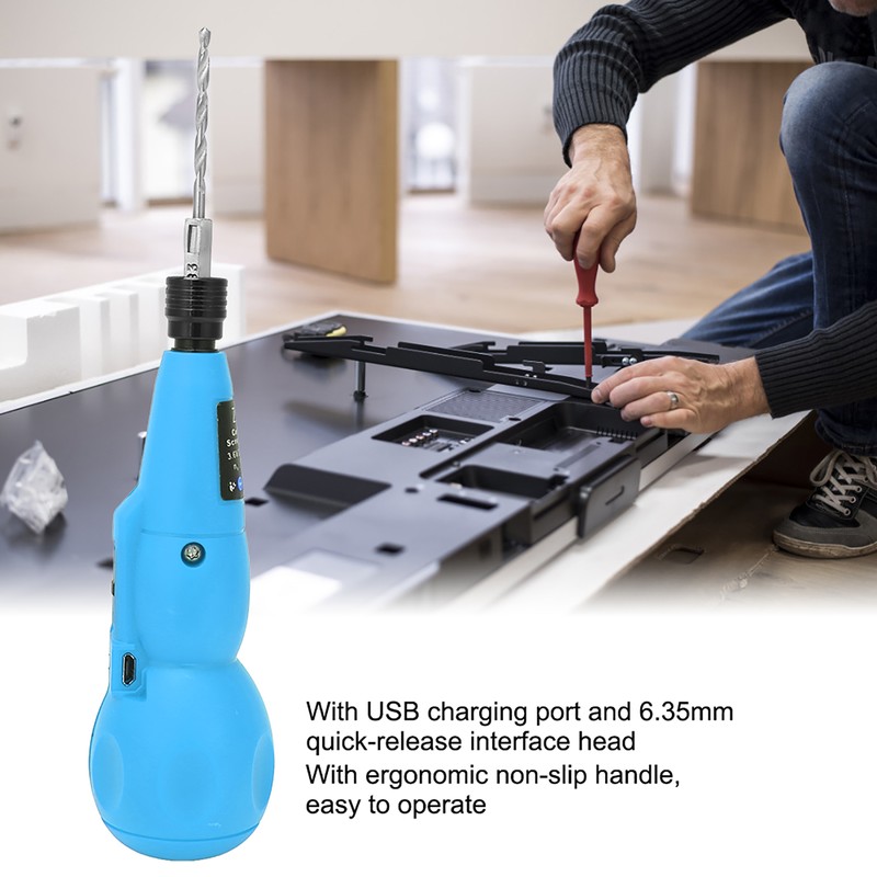 3.6V Rechargeable Electric Screwdriver Lithium Battery Hand Drill Tool with