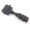7 Pin Round Male Plug To 7 Pin Flat Female