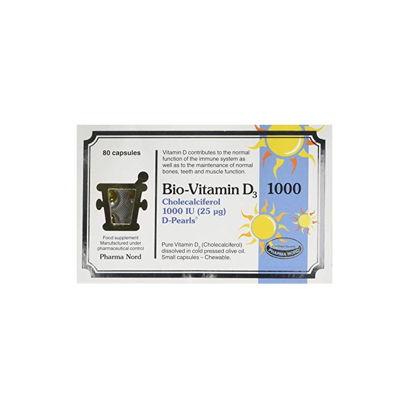 Pharma Nord Bio-Vitamin D3 800IU 20mcg 80 Capsules