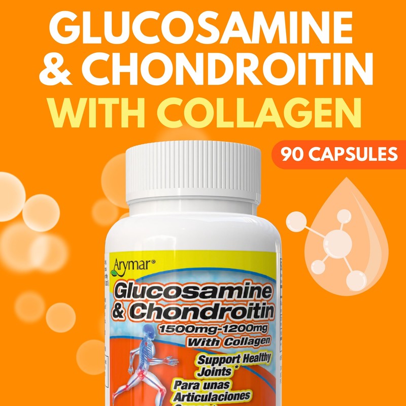 ARYMAR Glucosamine 1500 mg and Chondroitin 1200 mg with Collagen