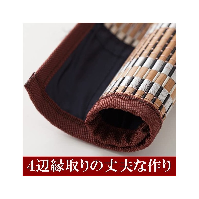 Brush Roll For Bamboo Calligraphy Brush Holder Roll with Pocket