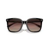 Coach HC8381U Universal Fit Sunglasses, Black/Transparent Blush/Brown Purple Grey Gradient,
