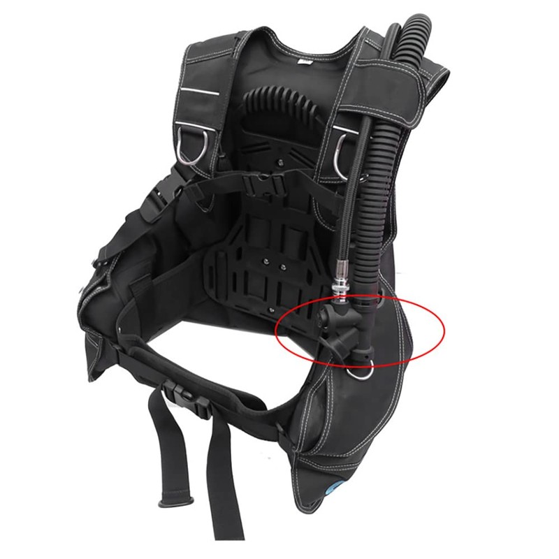 Qeunrtiy Scuba Diving Universal BCD Inflator with Standard Connection with