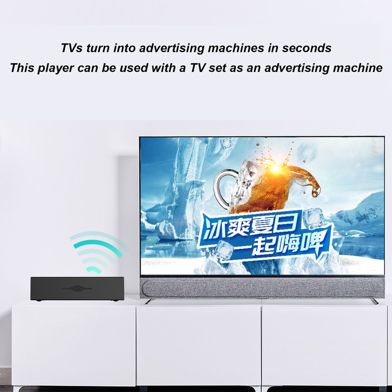 4K Digital Media Player for Android 10.0 2GB RAM 16GB
