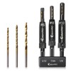 ColumPRO 3 PCS Self Centering Drill Bits Set, Titanium Coated