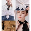 5PCS Silk Scarf Ring Clip T-shirt Tie Clips for Women