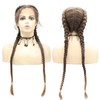 AFBeauty Mixed Blonde Twists Lace Braided Wigs for Black Women