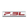 2Pc 7.3L Emblem Triple 3D Metal Badge Sticke for Hood