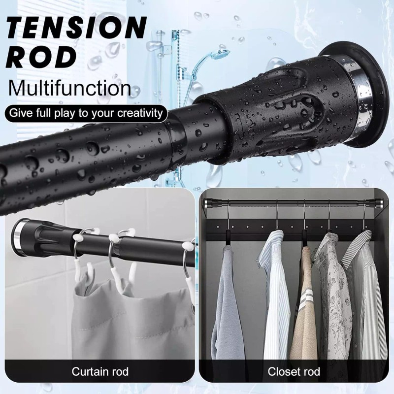 Nicecho Tension no drill on or wall mounted drill shower