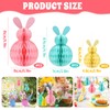 Pack of 6 Easter Bunny Paper Honeycombs, Easter Honeycomb Balls