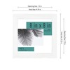 MCS 8x8 Inch Studio Gallery Frame, White Woodgrain