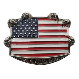 American Flag Eagle Claw Belt Buckle Seizing Freedom Talon Buckle