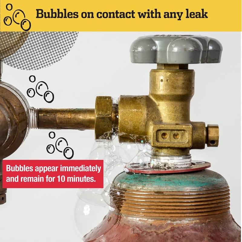 Gasoila Leak Detector Spray, 1 pt. Spray Bottle – Fast-Acting,
