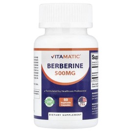 Vitamatic, Berberine, 500mg, 60 Veg Capsules / Vitamatic (비타매틱), 베르베린, 500mg, 베지 캡슐 60정