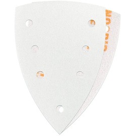 RHYNOGRIP White Line Delta 105 x 152 mm 7H P060 - Delta Sander Sandpaper Triangle Sandpaper - Pack of 50 - Sanding Triangles with Velcro - 7 Holes - Multi Sander