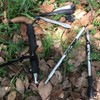 Trekking Pole Hiking Walking Stick 5 Fold Curved Handle Ultra