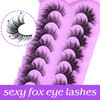 False Eyelashes Fairy Cat Eye Lashes Mink Faux Fluffy Fox