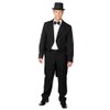 Fancy Dress Tail Coat Black with lining in sizes 48