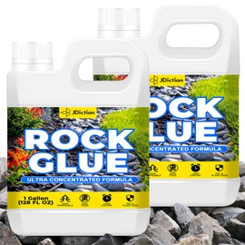 JDiction Rock Glue for Landscaping 2 Gallon - 10X Concentrated Mulch Glue for Landscaping, Gravel Binder for Stone/Pebble, Landscape Gravel Adhesive, Rock Stabilizer, Weather Proof, Lasts Up to 2 Year
