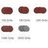 KingBra 100pcs 1 Inch Sanding Discs Pad Kit for Drill