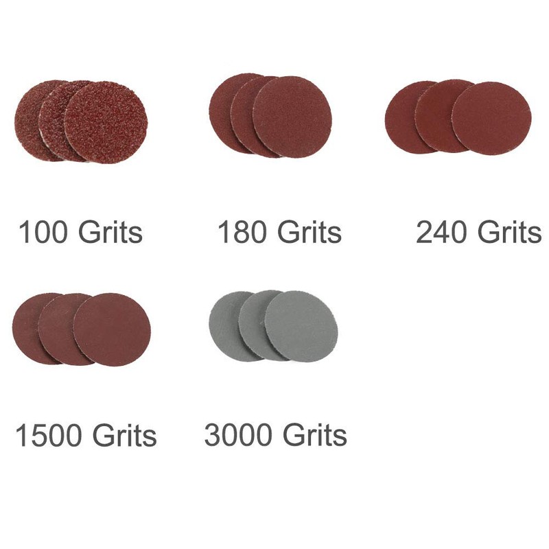KingBra 100pcs 1 Inch Sanding Discs Pad Kit for Drill