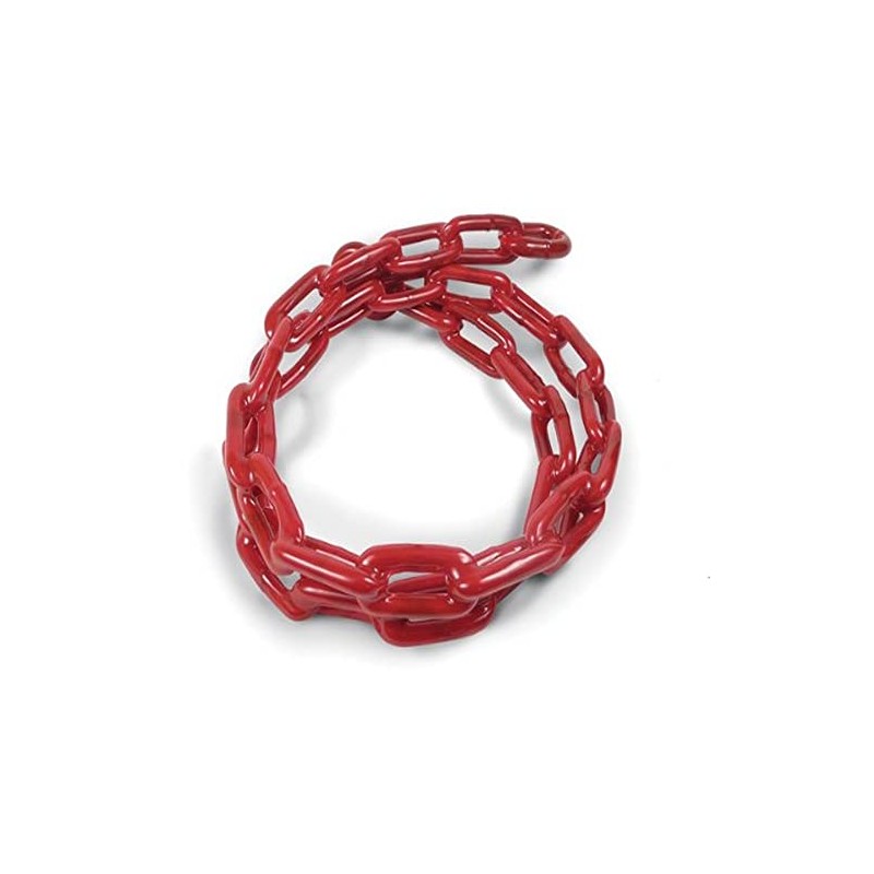 Greenfield 2115-RD PVC Coated Anchor Chain, Red, 1/4" x 4'