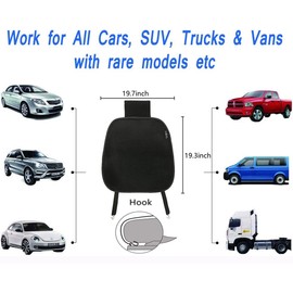 Big Ant Breathable Car Seat Cushion, 1PC Car Interior Seat Cover Cushion Pad Mat for Auto Supplies Home Office Chair (Black)