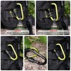 TITECOUGO 4 PCS Aluminum Alloy D-Ring High Strength Carabiner Key