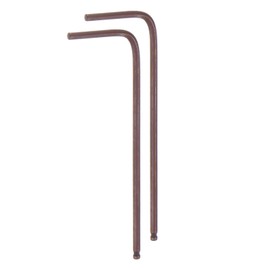 QUARKZMAN 2 Pieces Hex Key Set with Ball Head 1.5 mm S2 Steel L-shaped Metric Hex Key Repair Tool for Home Repairs Red